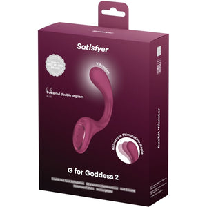 SATISFYER - G PER DEA 2 VIBRATORE CONIGLIO BOTTIGLIA BORDEAUX