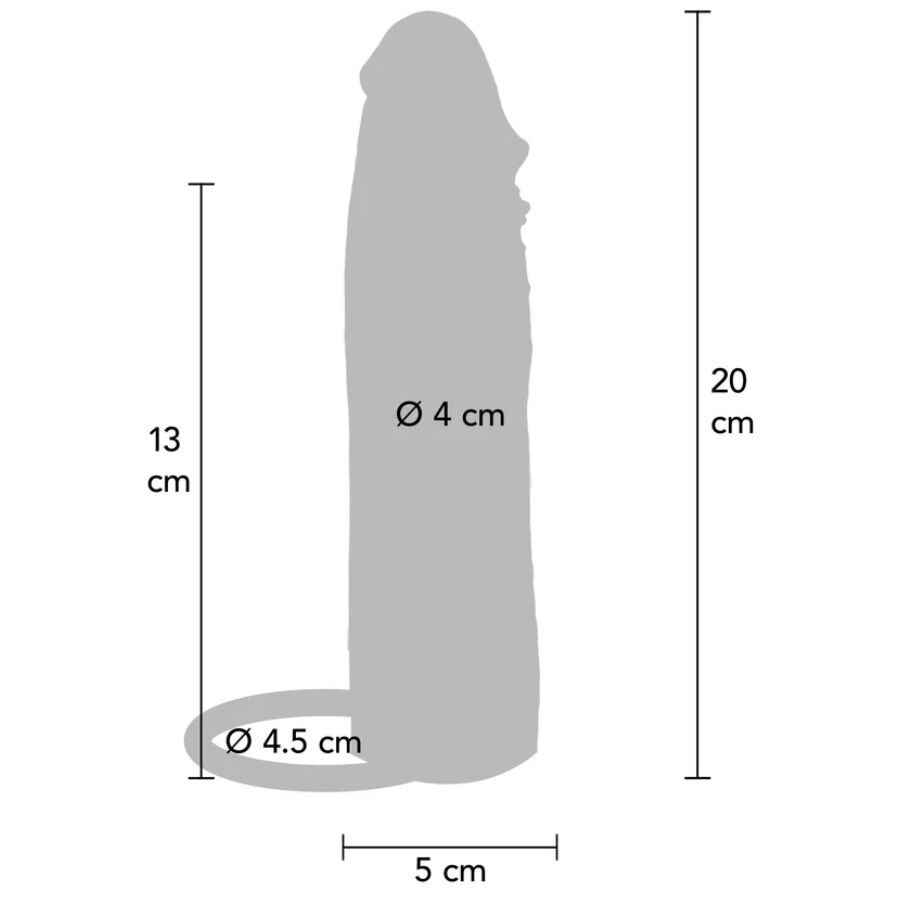 GET REAL - HYDRATED SKIN GUINA PER PENE IN SILICONE CARAMELLO 20 CM