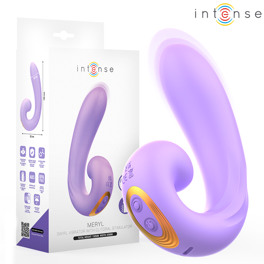 INTENSE - STIMOLATORE CLITORIDEO A DOPPIA VIBRAZIONE MERYL