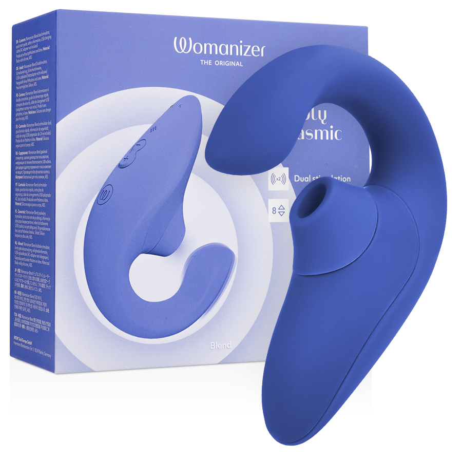 WOMANIZER - BLEND RABBIT VIBRATOR ESTIMULADOR AZUL VIBRANTE