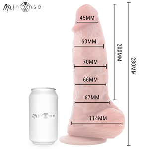 MR INTENSE - DILDO DE SILICONA EXTRAGRANDE SPENCER 28 CM -Ø- 7,3 CM