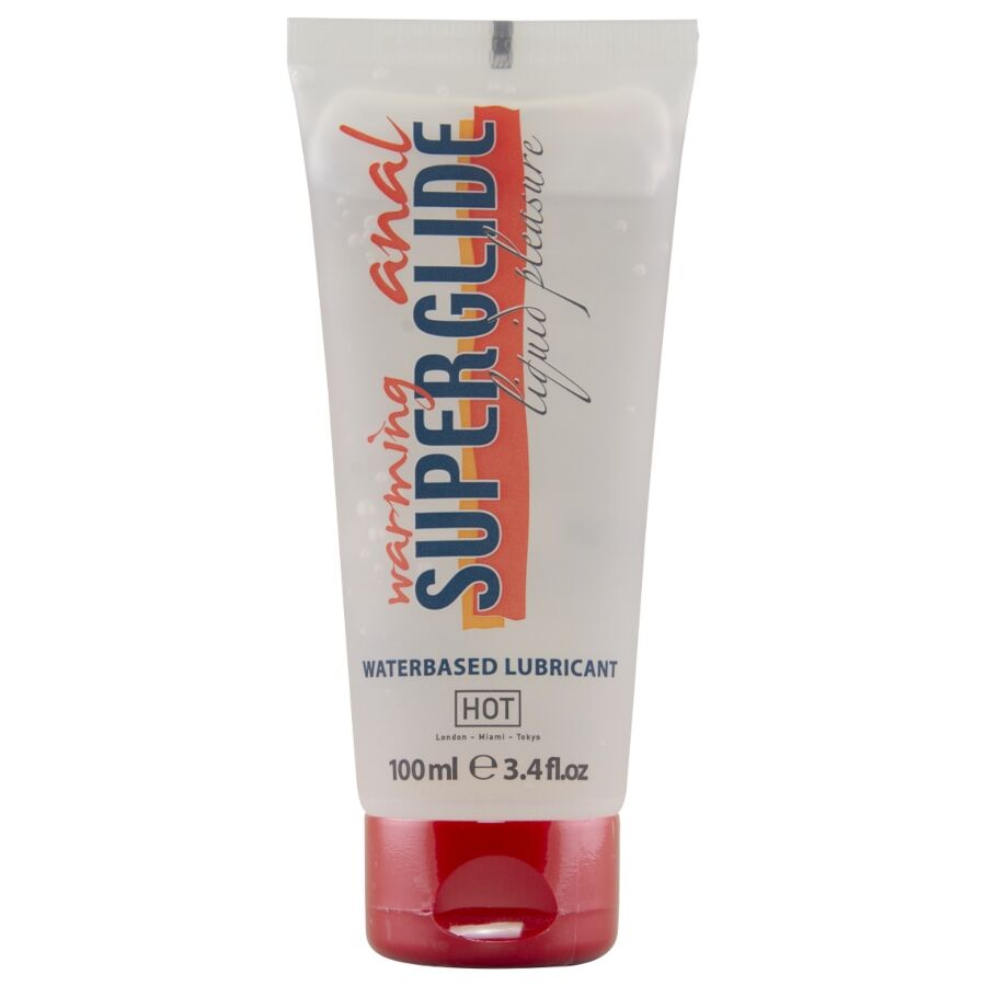 HOT - ANAL SUPERGLIDE LUBRICANT LIQUID HEATING WATER-BASED 100 ML