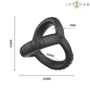 INTENSE - JOHN ANELLO PER PENE TRIPLO REGOLABILE MODELLO 4