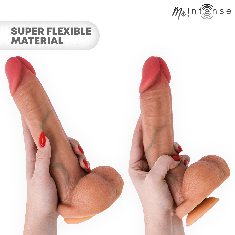 MR INTENSE - GARY PENE DE SILICONA ULTRA REALISTA CON TESTÍCULOS DE 25,5 CM -Ø- 5,1 CM