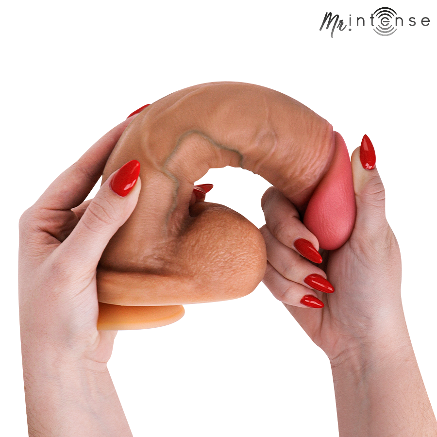 MR INTENSE - GARY PENE DE SILICONA ULTRA REALISTA CON TESTÍCULOS DE 25,5 CM -Ø- 5,1 CM