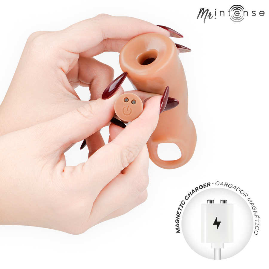 MR INTENSE - ARNOLD L VIBRATORE IN SILICONE PER PENE CON TELECOMANDO 16 CM -Ø- 4,5 CM