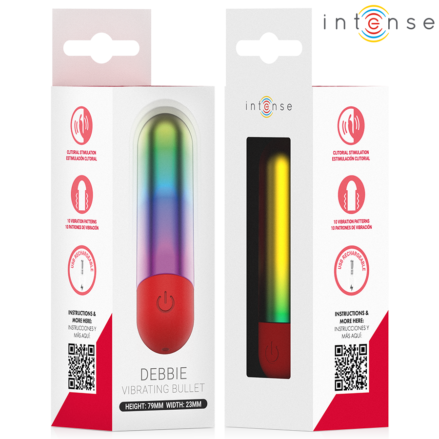 INTENSE - DEBBIE PROIETTILE VIBRANTE PER CLITORIDE RAINBOW