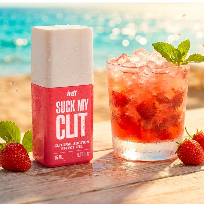 INTT - SUCK MY CLIT GEL EFFETTO ASPIRAZIONE FRAGOLA SELVAGGIA 15 ML