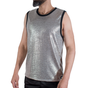 Macho - Camiseta con purpurina fina L/XL