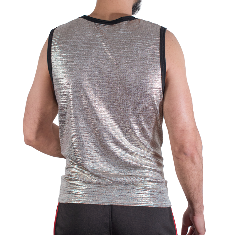 Macho - Camiseta con purpurina fina L/XL