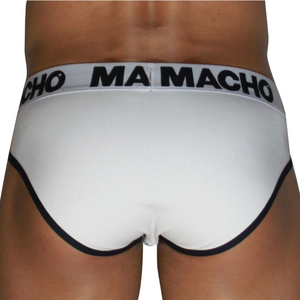MACHO - MCH006 SLIP CLÁSICO BIANCO + NERO M