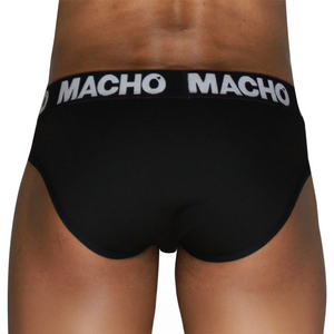 MACHO - MCH007 CLÁSICO CALEZÓN NEGRO + M NEGRO