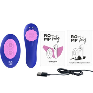 ROMP - Culotte in silicone vibranti magnetiche da festa con telecomando