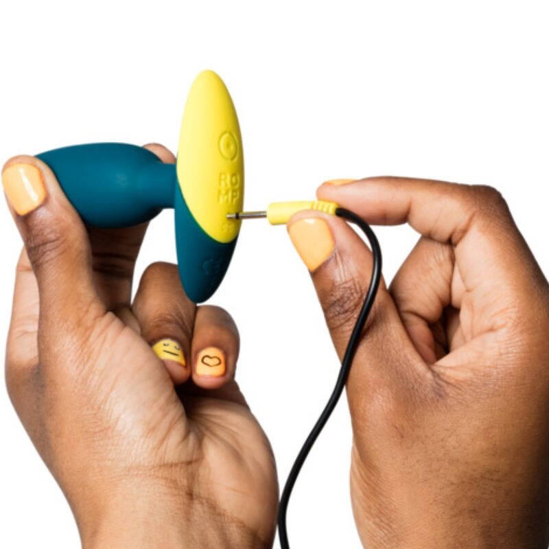 ROMP - VIBRATORE ANALE A FORMA DI PLUG CON BASSI POTENTI 10 CM VERDE
