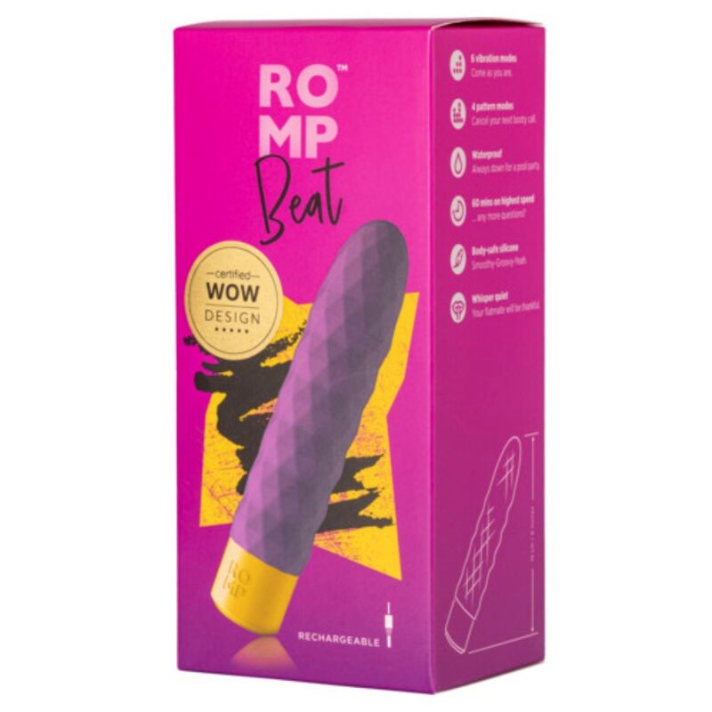 ROMP - BEAT MINI PROIETTILE VIBRANTE MULTIFUNZIONE VIOLA