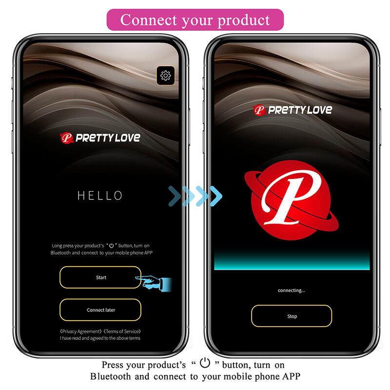 PRETTY LOVE - HAZELYNN MASSAGGIATORE ROSA CON 12 FUNZIONI E CONTROLLO TRAMITE APP