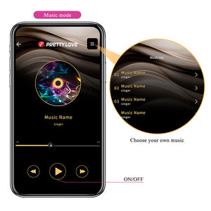 PRETTY LOVE - HAZELYNN MASSAGGIATORE ROSA CON 12 FUNZIONI E CONTROLLO TRAMITE APP