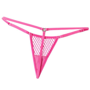 CHILIROSE - CR 4856 MICRO PERIZOMA A RETE ROSA FLUO S/M