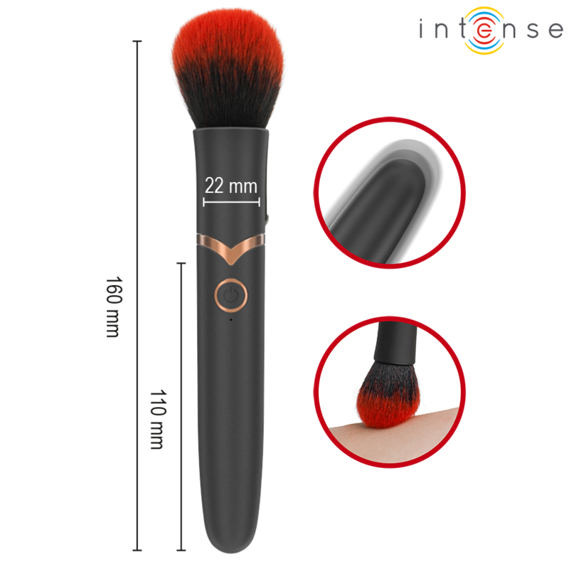 INTENSE - SPAZZOLA VIBRANTE EMILIA 10 VIBRAZIONI 16 CM