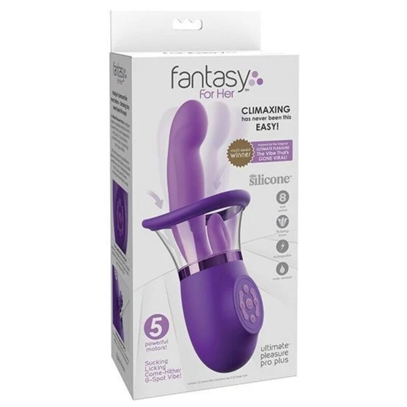 FANTASY FOR HER - VIBRADOR CONEJITO ULTIMATE PLEASURE PRO PLUS VIOLETA 20,3 CM