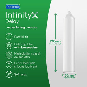 PASANTE - PRESERVATIVI DELAY INFINITY 12 UNITÀ