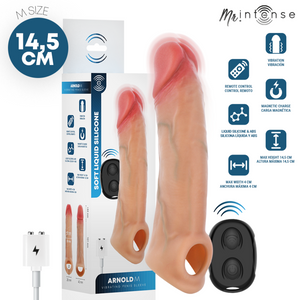 MR INTENSE - ARNOLD M VIBRATORE IN SILICONE PER PENE CON TELECOMANDO 14,5 CM -Ø- 4 CM