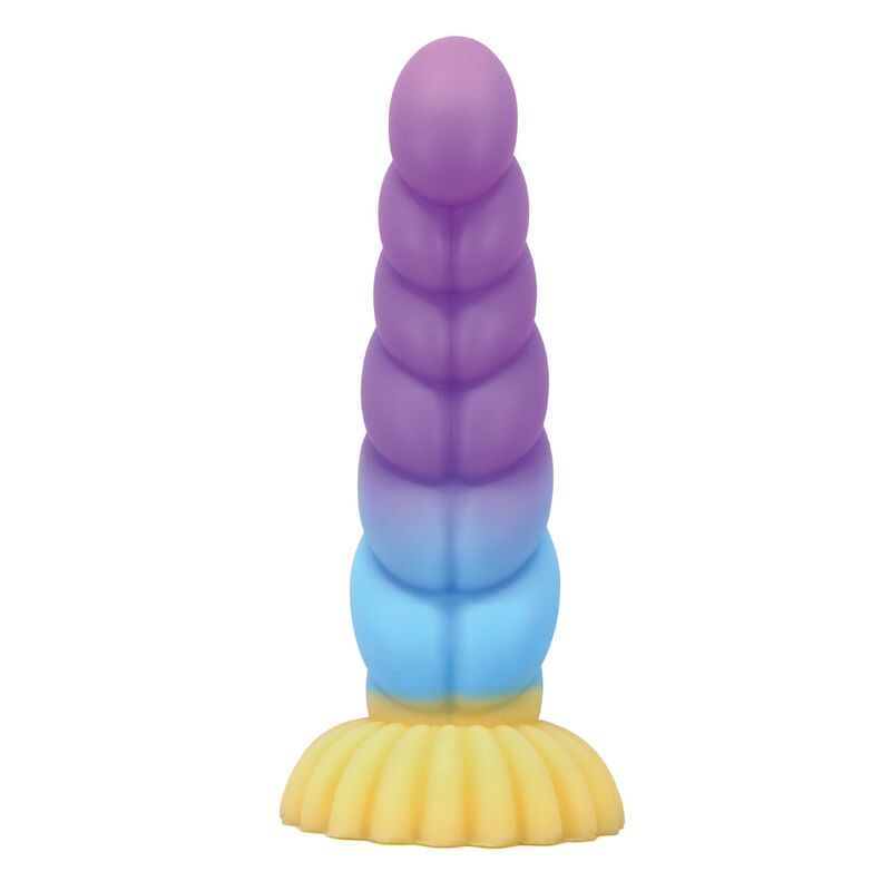 POWER MONSTERS - UNICORNO TRICOLORE FANTASY DILDO IN SILICONE 22 CM Ø 5 CM