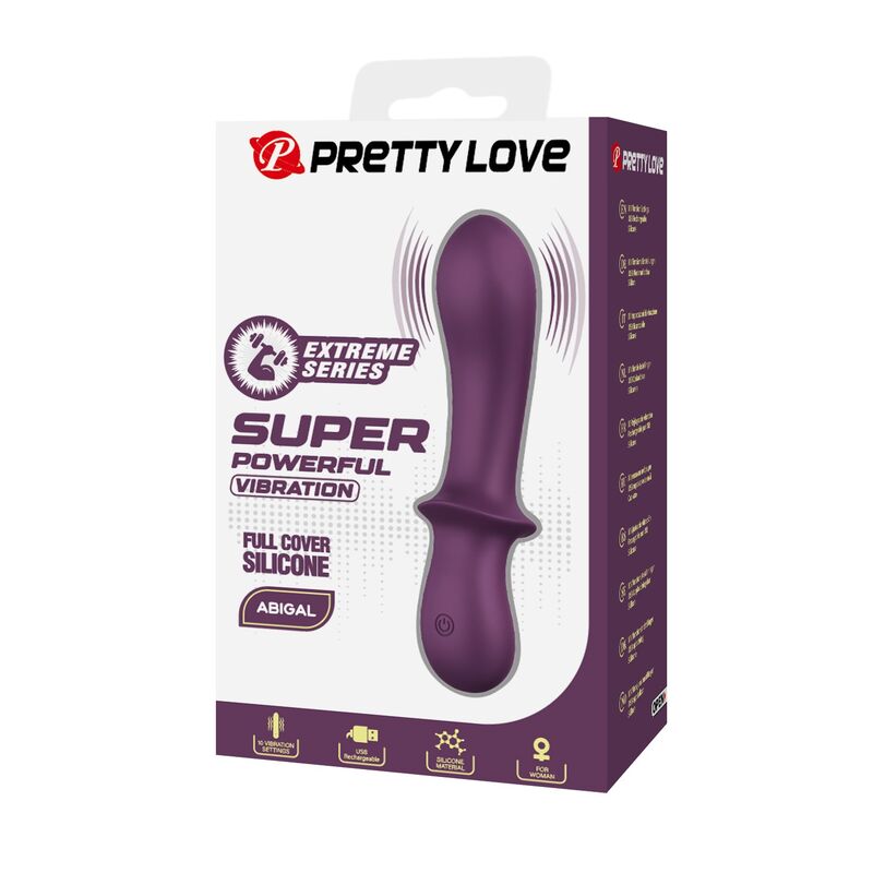 PRETTY LOVE - ABIGAIL VIBRADOR RECARGABLE DE 10 FUNCIONES MORADO