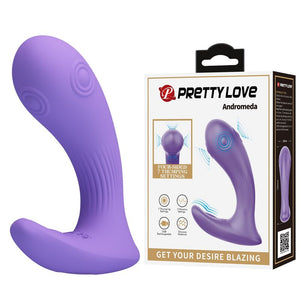 PRETTY LOVE - ANDROMEDA VIBRATORE RICARICABILE A DOPPIA STIMOLAZIONE VIOLA