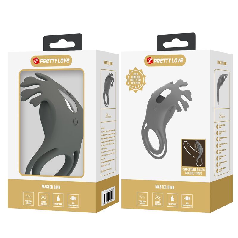 PRETTY LOVE - ANELLO VIBRANTE RICARICABILE CON STIMOLATORE