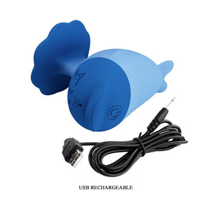 PRETTY LOVE - MINIVIBRADOR RECARGABLE POR USB CON FORMA DE DELFÍN
