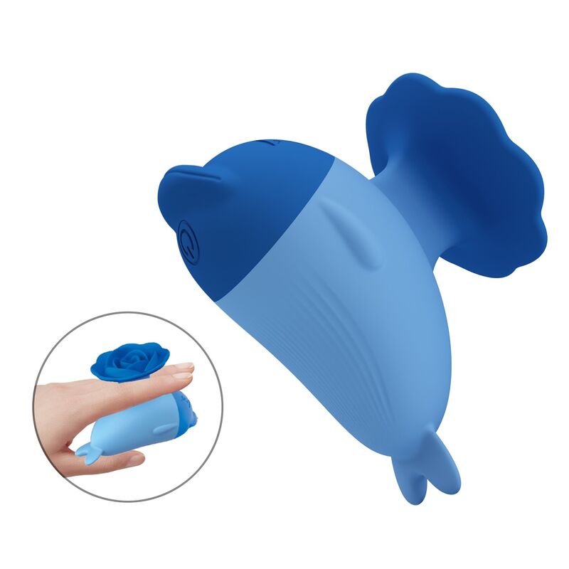 PRETTY LOVE - MINIVIBRADOR RECARGABLE POR USB CON FORMA DE DELFÍN