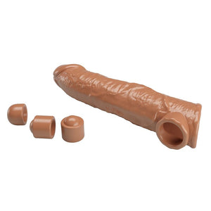 PRETTY LOVE - MANICOTTO REGOLABILE PER ALLUNGAMENTO DEL PENE 26 CM Ø 4 CM NATURALE