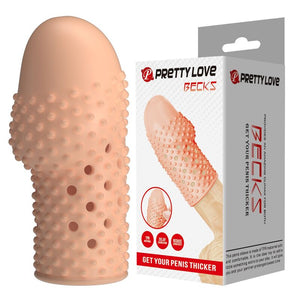 PRETTY LOVE - MANICOTTO PER PENE DA GEEK PER UN PENE PIÙ SPESSO, COLORE NATURALE