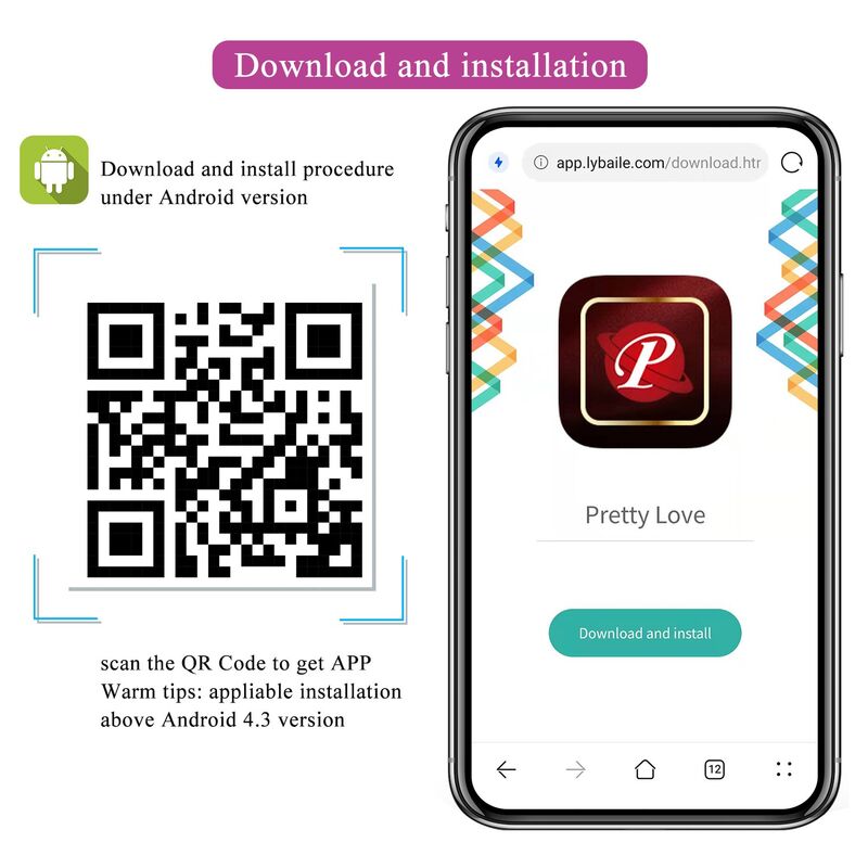 PRETTY LOVE - HUEVO VIBRADOR PULSEN CON CONTROL POR APP, 12 FUNCIONES, RECARGABLE POR USB, ROSA