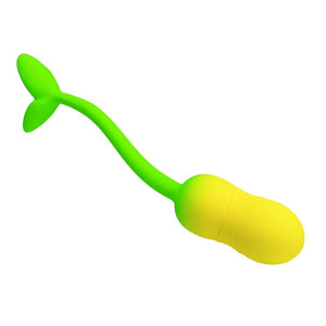 PRETTY LOVE - UOVO VIBRANTE CONTROLLABILE TRAMITE APP PULSEN, 12 FUNZIONI, RICARICABILE TRAMITE USB, VERDE-GIALLO