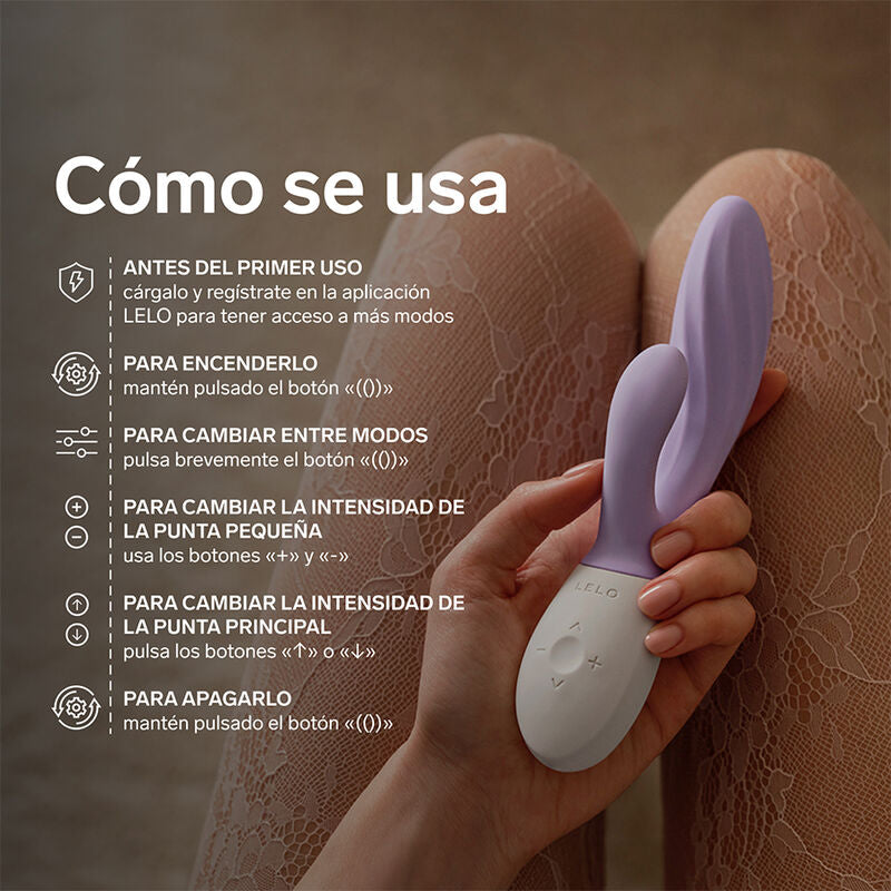 LELO - INA TWIST DOUBLE RABBIT G-SPOT AND CLITORAL VIBRATOR LAVENDER