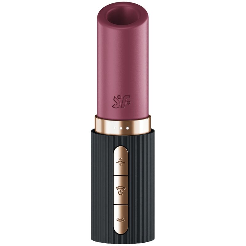 SATISFYER - DEEP KISS WAVE STIMOLATORE CLITORIDEO GRANATO / NERO