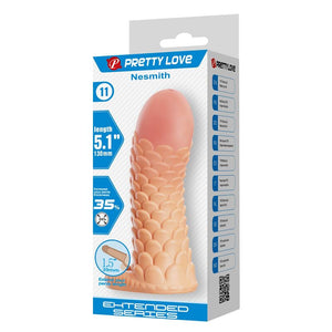 PRETTY LOVE - MANICOTTO DI ESTENSIONE DEL PENE NESMITH 13 CM Ø 3,8 CM NATURALE