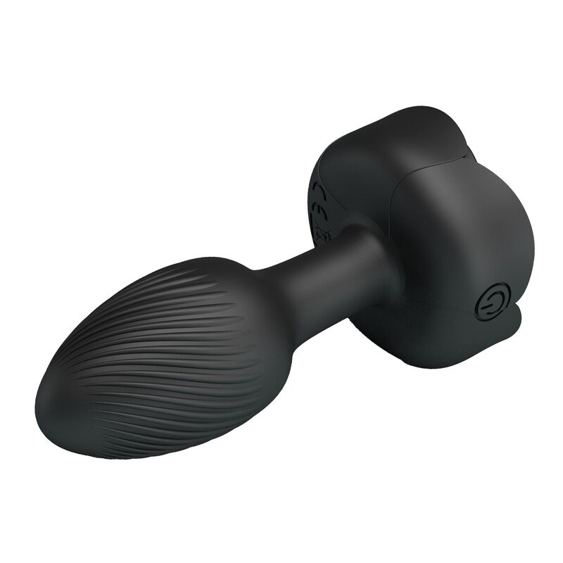 PRETTY LOVE - PLUG ANAL VIBRADOR RECARGABLE CON 10 MODOS, NEGRO