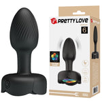 PRETTY LOVE - PLUG ANAL VIBRADOR RECARGABLE CON 10 MODOS, NEGRO
