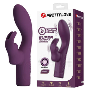 PRETTY LOVE - VIBRATORE A FORMA DI CONIGLIO RICARICABILE OLIVIA CON 10 FUNZIONI