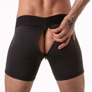 LOCKER GEAR - BAULE CON FASCIA IN VITA LARGA NERO TAGLIA M