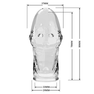 PRETTY LOVE - Rocker funda para aumentar el grosor del pene, transparente