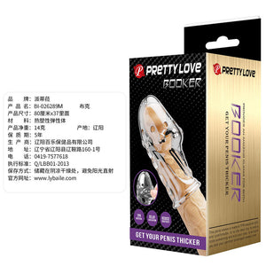 PRETTY LOVE - Rocker funda para aumentar el grosor del pene, transparente