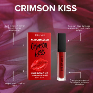 EYE OF LOVE - MATCHMAKER CRIMSON KISS BRILLO DE LABIOS ROJO CON EFECTO VOLUMINIZADOR Y FEROMONAS 8,5 ML