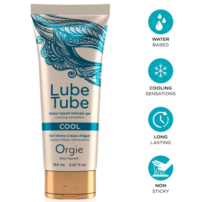 ORGIE - LUBRICANTE EN TUBO COOL GEL ÍNTIMO REFRESCANTE DE BASE ACUOSA 150 ML