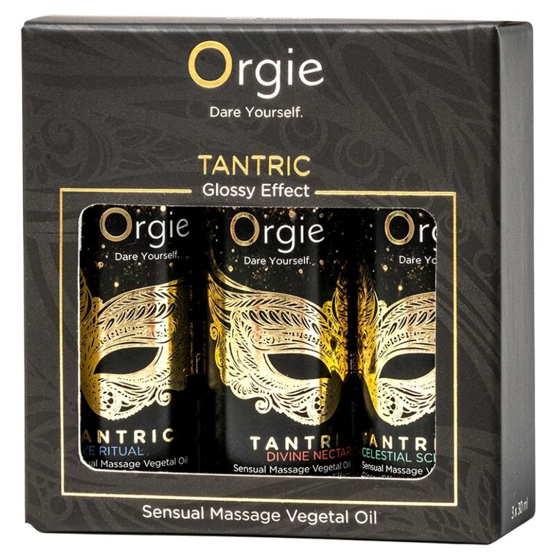 ORGIE - COLECCIÓN TÁNTRICA, MINI ACEITES DE MASAJE SENSUAL 3 X 30 ML