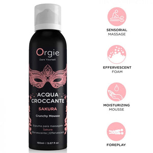 ORGIE - Mousse de masaje crujiente de sakura, 150 ml
