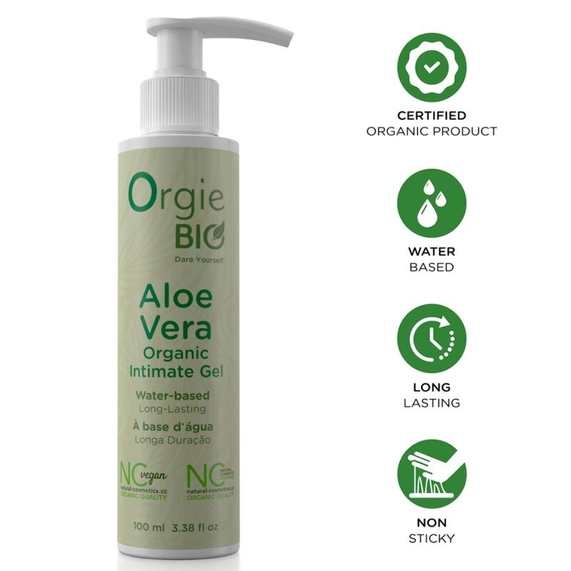 ORGIE - GEL ÍNTIMO ECOLÓGICO DE BASE ACUOSA ALL'ALOE VERA 100 ML